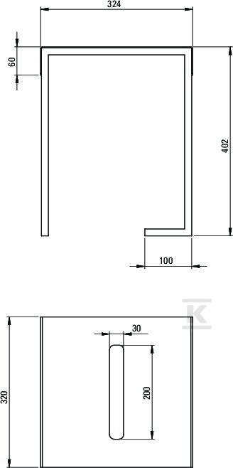 Taboret - stolik łazienkowy Mokko, nero - ADM_N51T